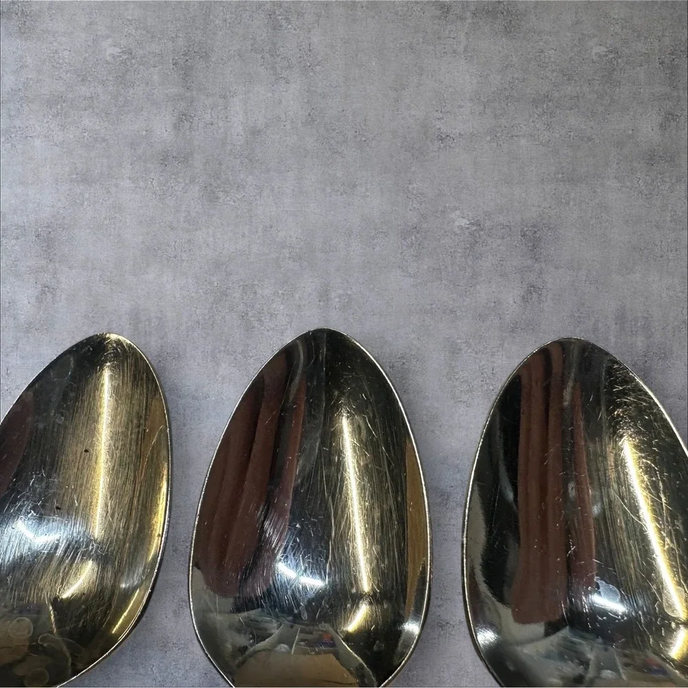 3 Oneida Oneidacraft CHATEAU Teaspoons Stainless Deluxe Flatware‎ Silverware